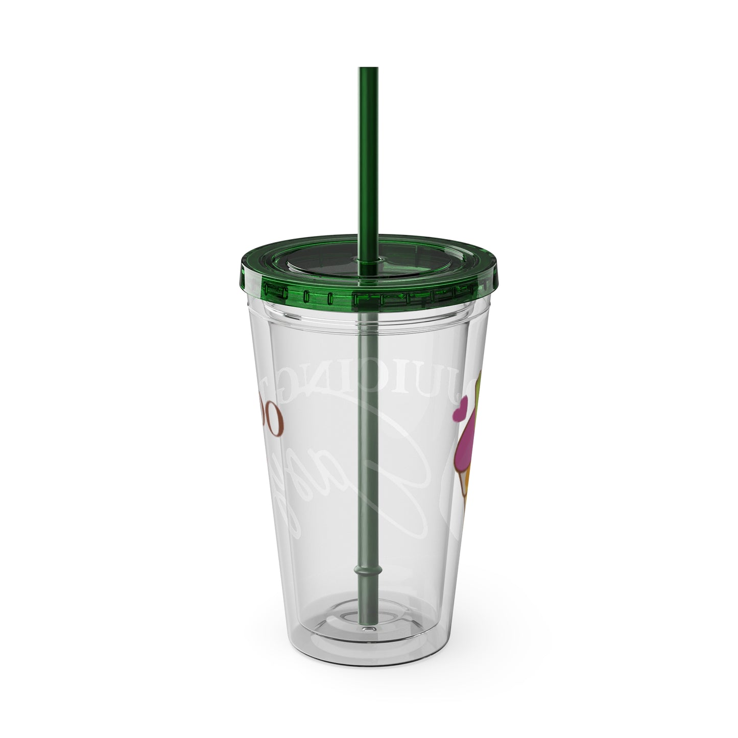 Sunsplash Tumbler with Straw, 16oz - Juicing Too Easy