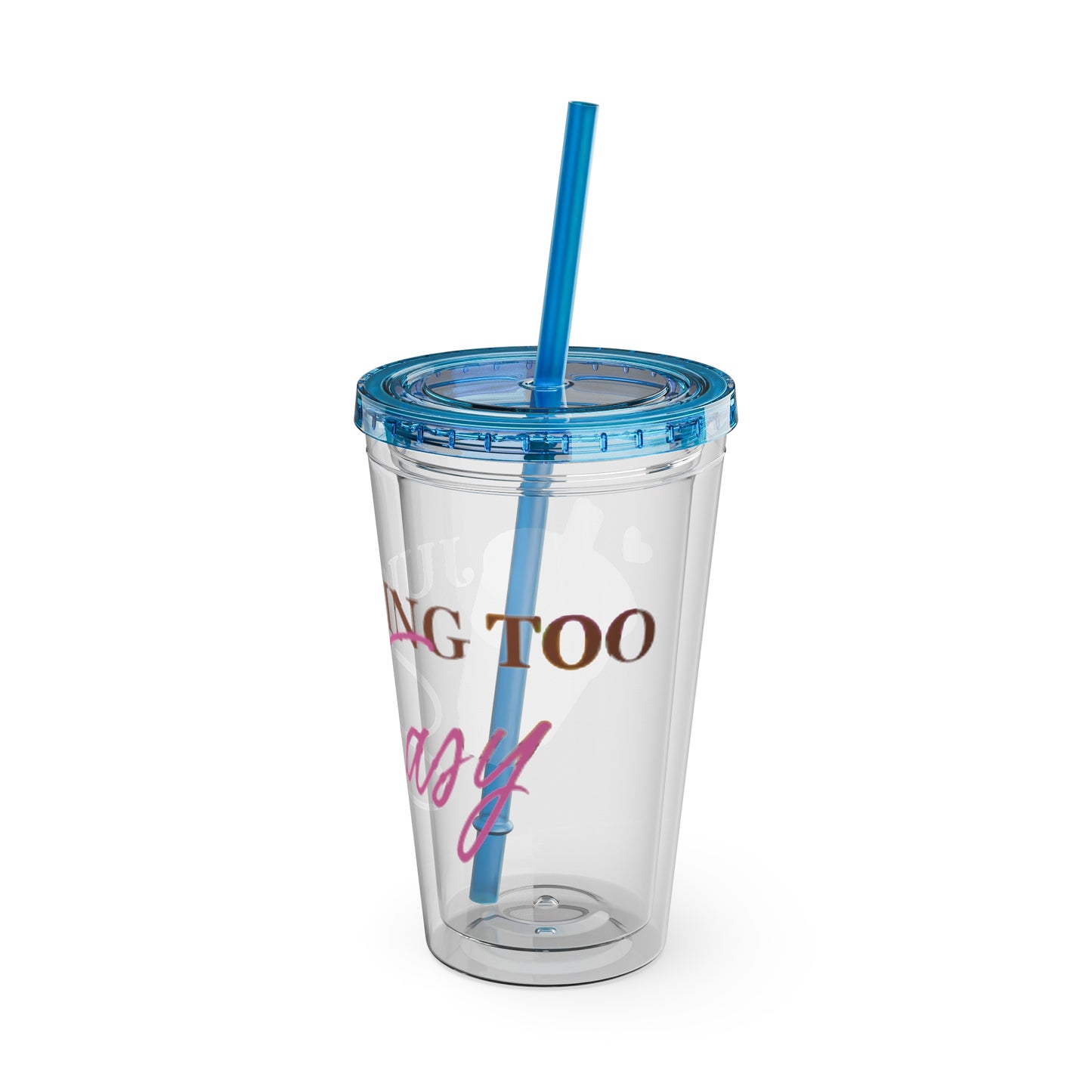 Sunsplash Tumbler with Straw, 16oz - Juicing Too Easy