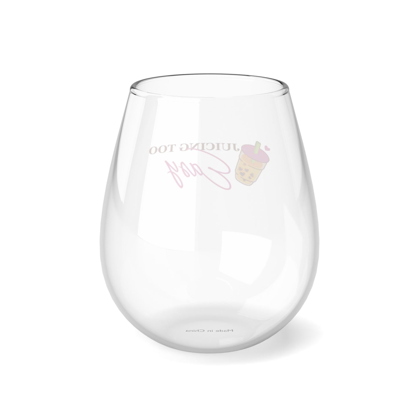 Stemless Wine Glass, 11.75oz - Juicing Too Easy