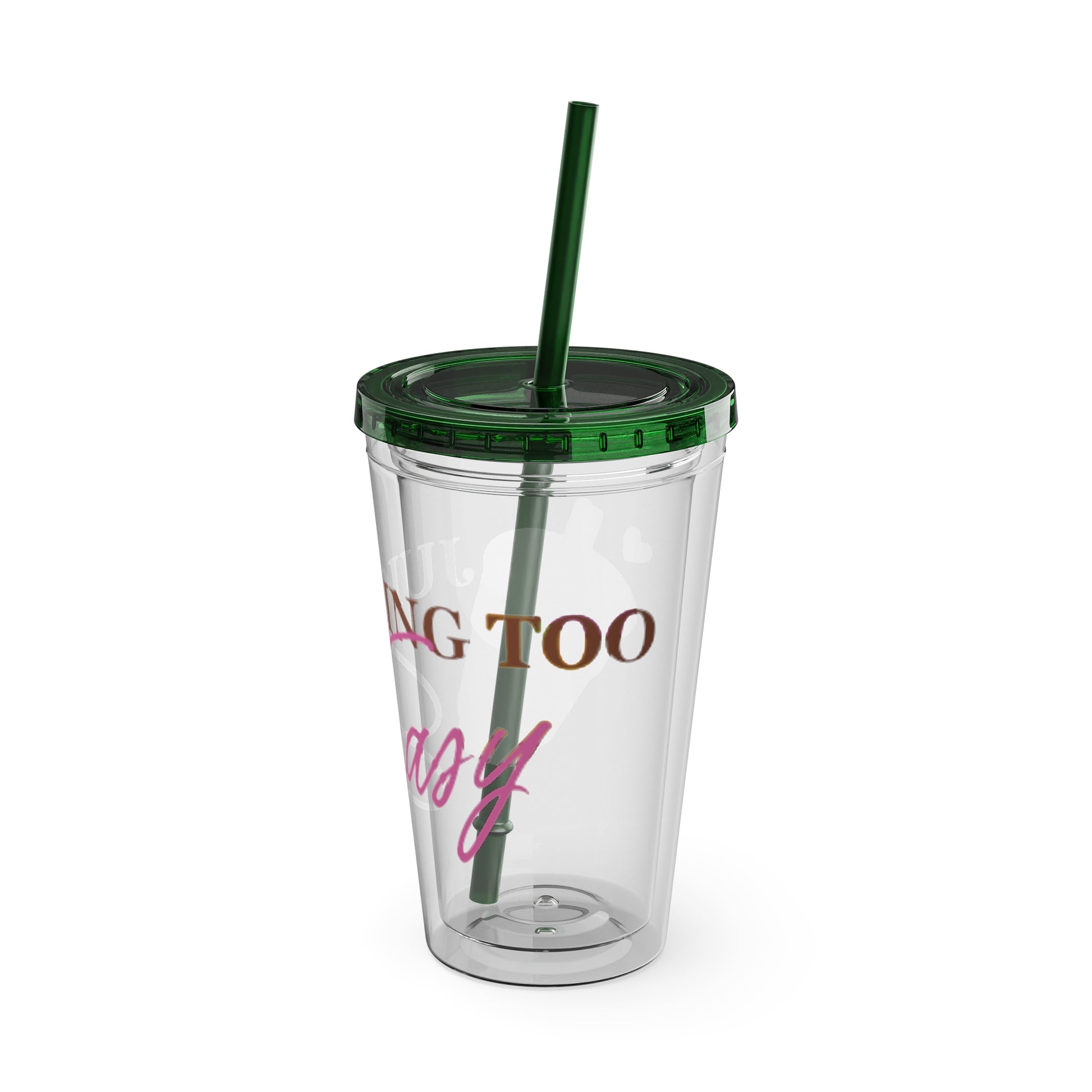 Sunsplash Tumbler with Straw, 16oz - Juicing Too Easy