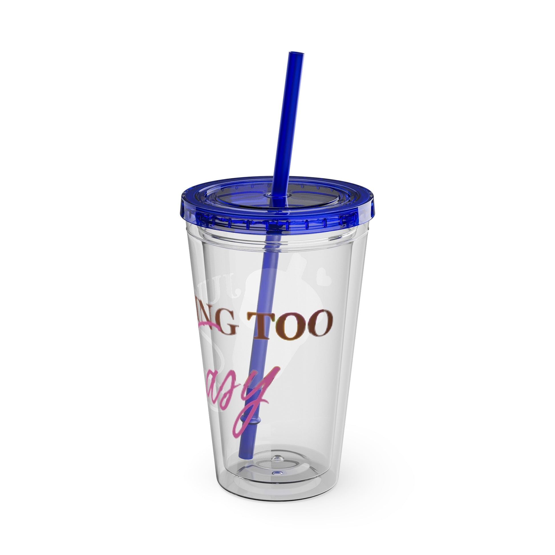 Sunsplash Tumbler with Straw, 16oz - Juicing Too Easy