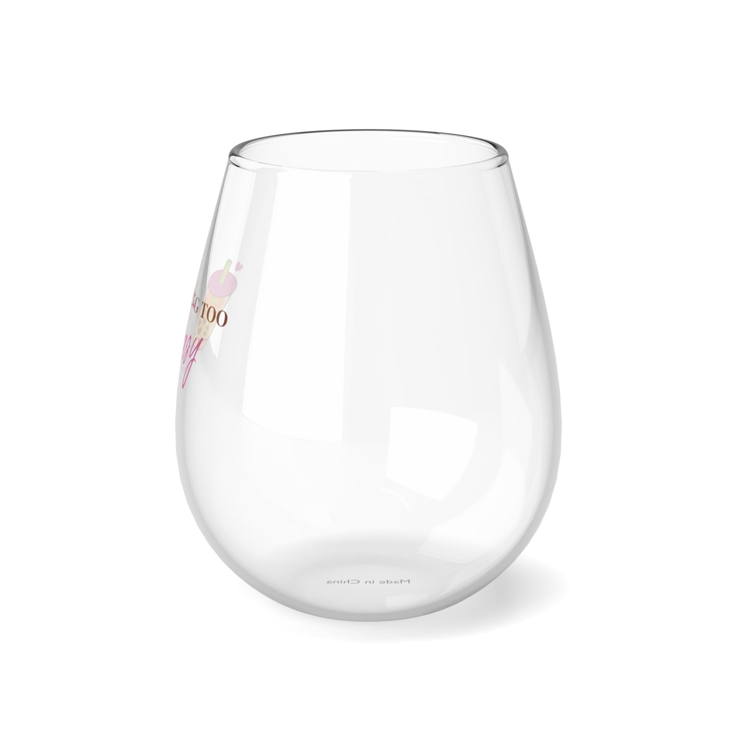 Stemless Wine Glass, 11.75oz - Juicing Too Easy