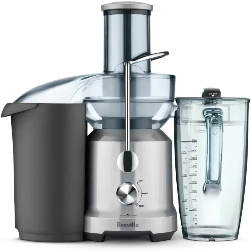 Breville Juice Fountain Cold Juicer, Silver, BJE430SIL - Juicing Too Easy